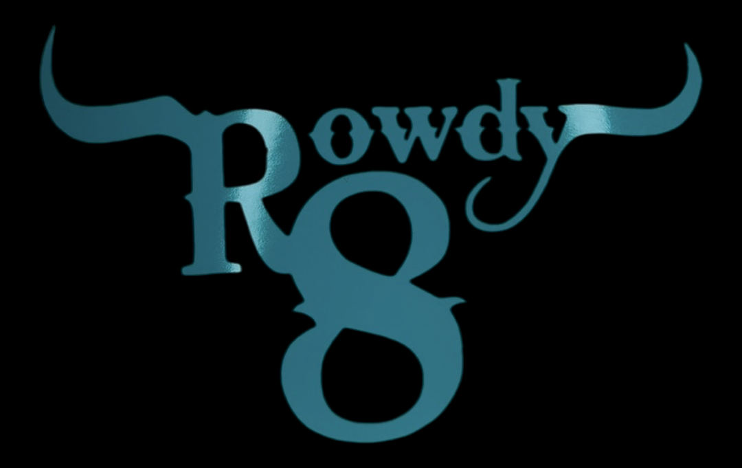 Rowdy8 Stickers (10x10)