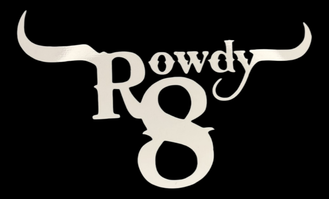 Rowdy8 Stickers (10x10)