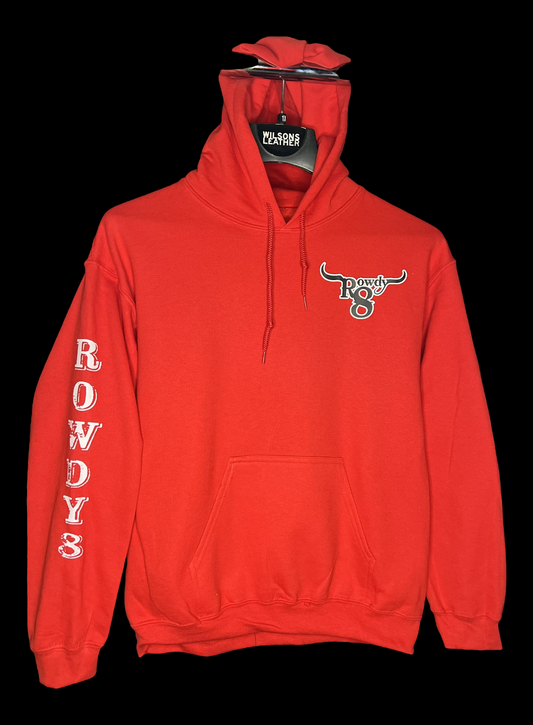 Rowdy8 Red Hoodie