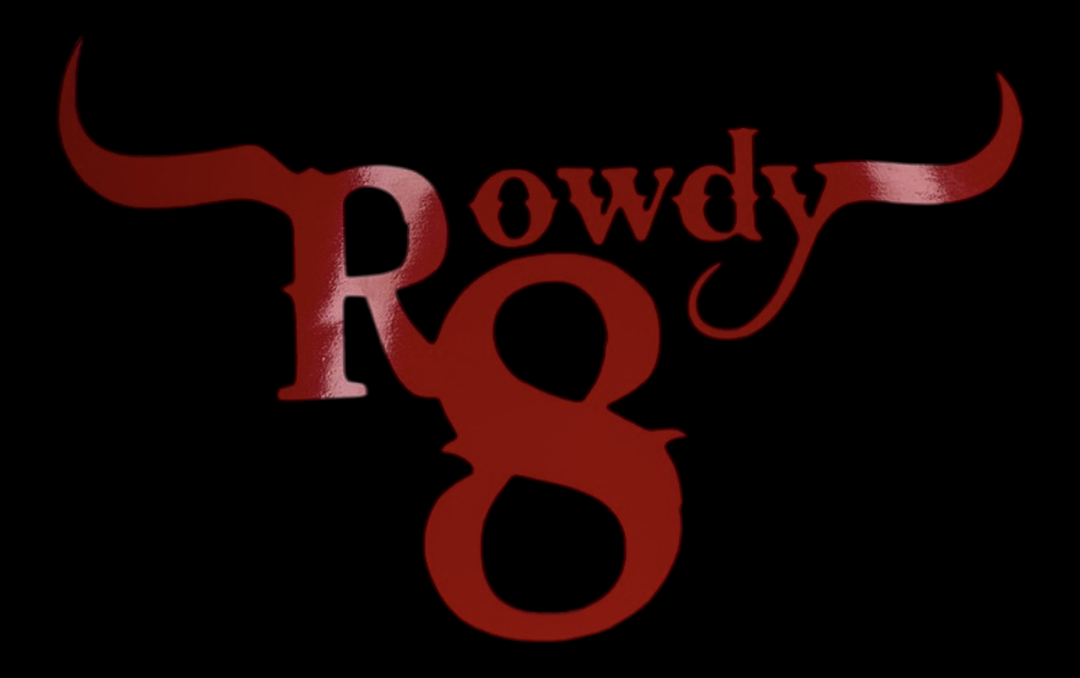 Rowdy8 Stickers (10x10)